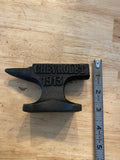 Chevrolet Anvil Paperweight Cast Iron Patina Blacksmith Chevy Metal Collector 1+LBS