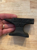 Chevrolet Anvil Paperweight Cast Iron Patina Blacksmith Chevy Metal Collector 1+LBS